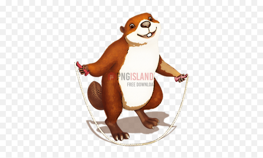 Png Image With Transparent Background - Animal Skipping,Beaver Png