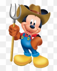 Mickey Mouse Clipart Tractor - Farm And Minnie png