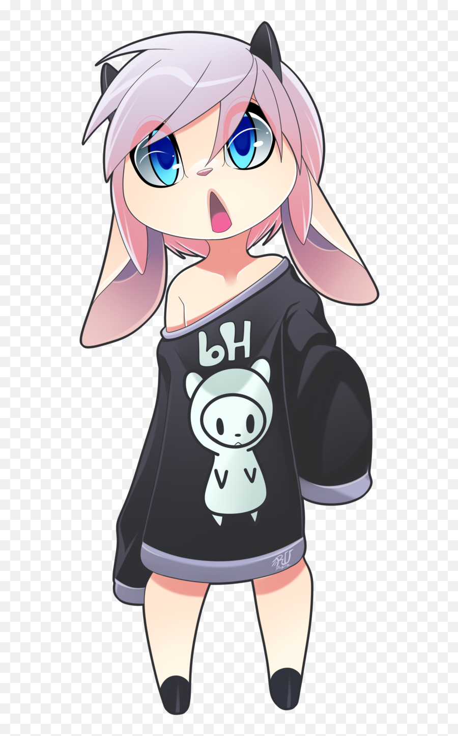 Download Free Png Goat Girl Sweater Manga Anime Freetoedit - Anime Furry,Manga Girl Png