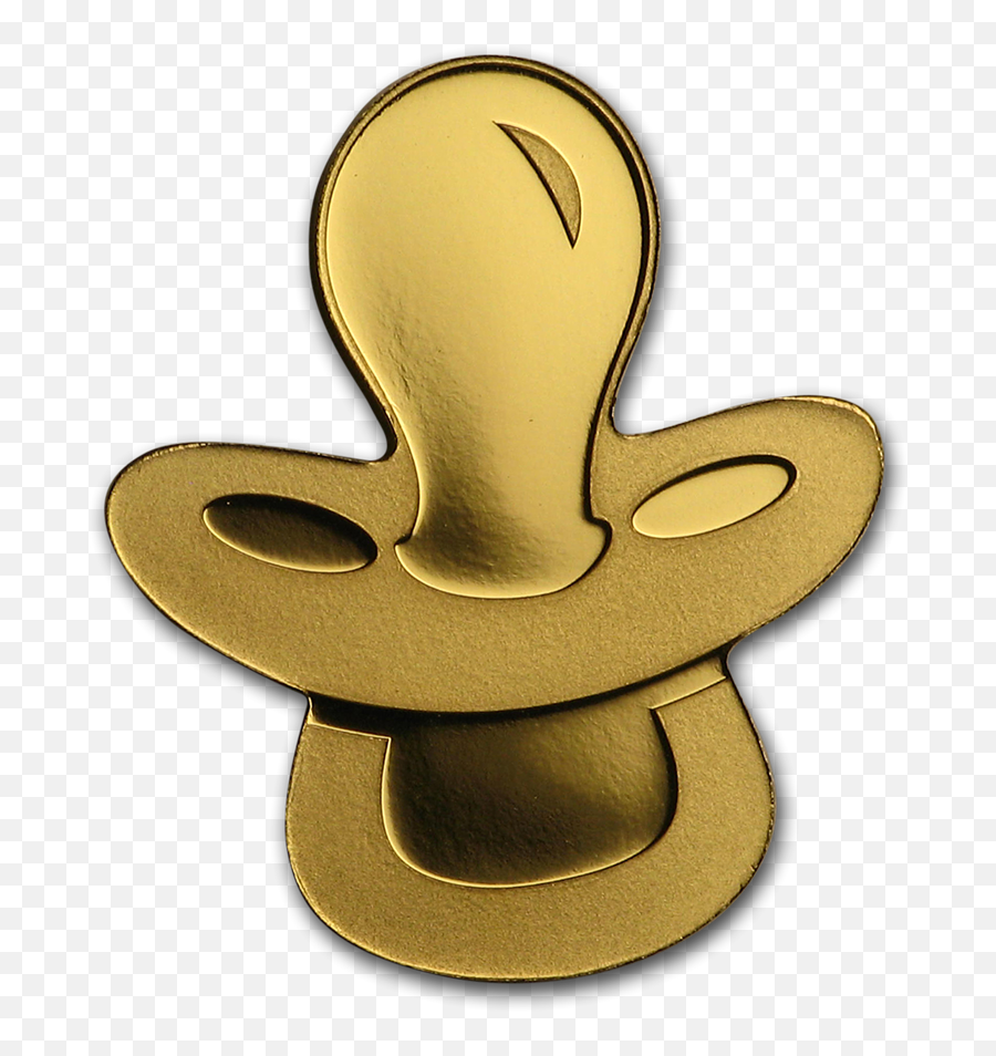 2019 Cook Islands 12 Gram Gold 5 Golden Pacifier - Golden Pacifier Png,Pacifier Png