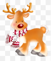 Pin - Baby Reindeer Christmas Clipart Png,Rudolph Nose Png