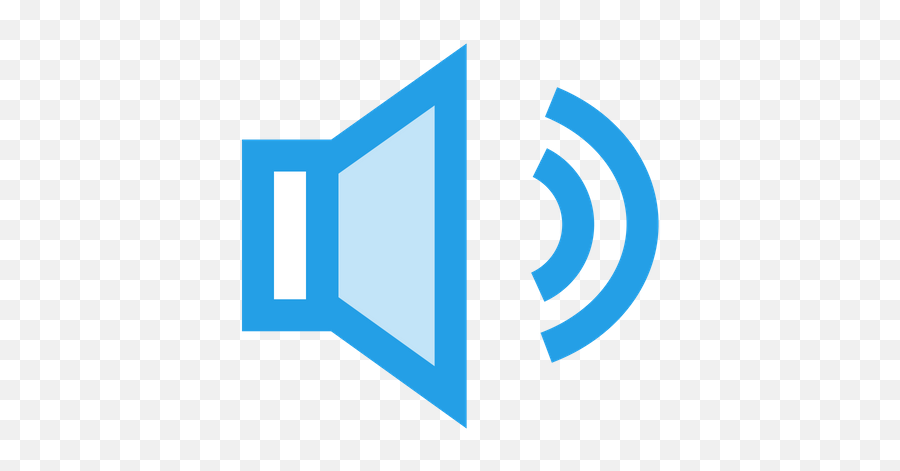 Speaker Icon Of Colored Outline Style - Blue Volume Icon Png,Speaker Icon Png