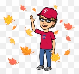Leaves Falling - Transparent Bitmoji Full Body png