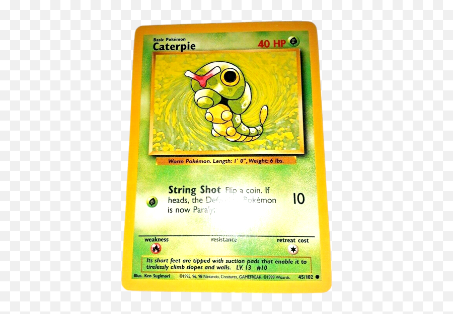 Caterpie 45102 - Pokemon Card Png,Caterpie Png