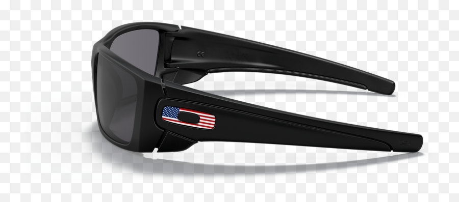 Oakley Si Fuel Cell With Matte Black Frame And Us Flag Grey Lens - Full Rim Png,Made Usa Flag Icon Png