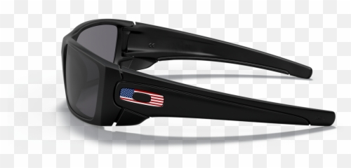 Oakley Si Fuel Cell With Matte Black Frame And Us Flag Grey Lens - Full Rim png