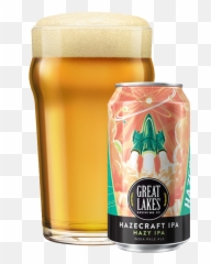 Hazecraft Ipa Great Lakes Brewing Company - Beer Glassware png