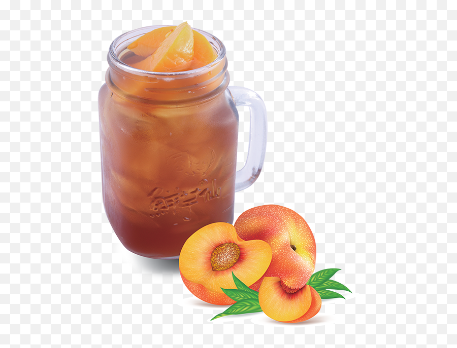 Download Hd Meet Fresh Milk Tea With - Peach Iced Tea Png,Boba Png