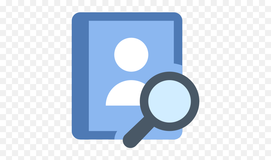 Search Contacts Icon - Loupe Png,Contacts Icon Png