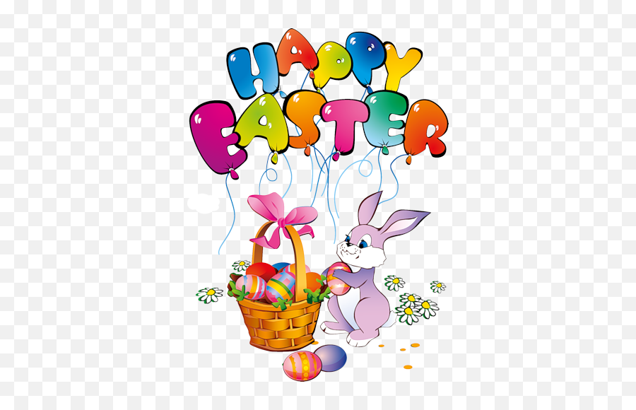 Download Happy Easter Bunny Transparent - Easter Bunny Happy Easter Png,Happy Easter Transparent