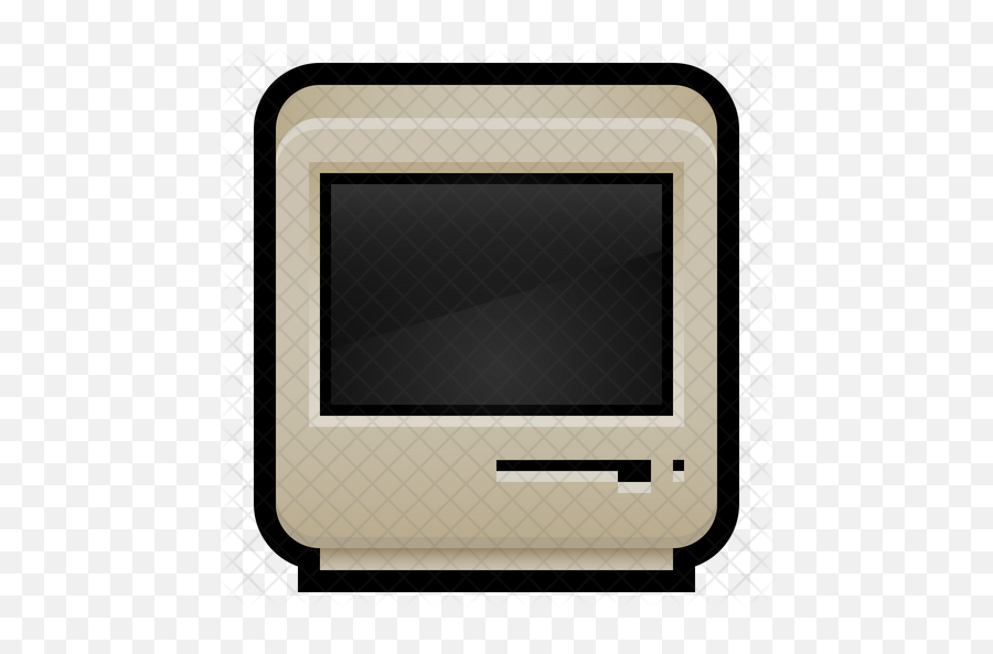 Computer Icon Of Colored Outline Style - Old Computer Icon Png,Old Computer Png