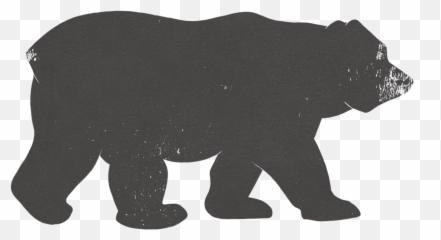 Bear Poster Design Silhouette Terrestrial Animal - bear png Beruang