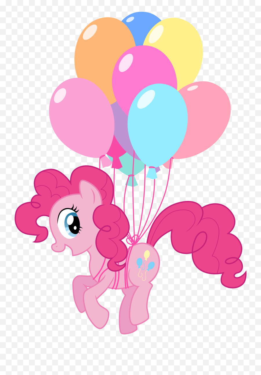 My Little Pony With Ballons Picture - Pinkie Pie With Balloons Png,Pony Png