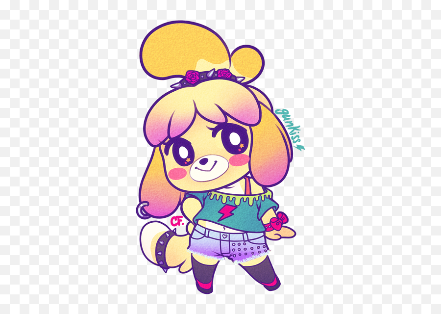 Pastel Goth Isabelle Par Sakura Studio D6a1d6x - Isabelle Goth Animal Crossing Characters Png,Pastel Goth Png