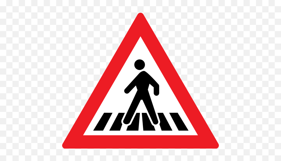 Fileromania Road Sign A22svg - Wikipedia Road Signs Zebra Crossing Png,Road Safety Icon