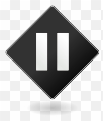Logo Pause Stop Tape Wait Icon - Arrow Play png