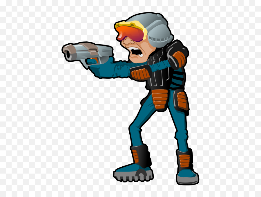Sci Fi Cartoon Man Png Svg Clip Art For Web - Download Clip Man With Gun Cartoon Png,Scifi Icon