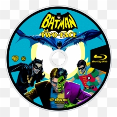 Download Two - face Bluray Disc Image Batman Caped Crusaders Face Comic png