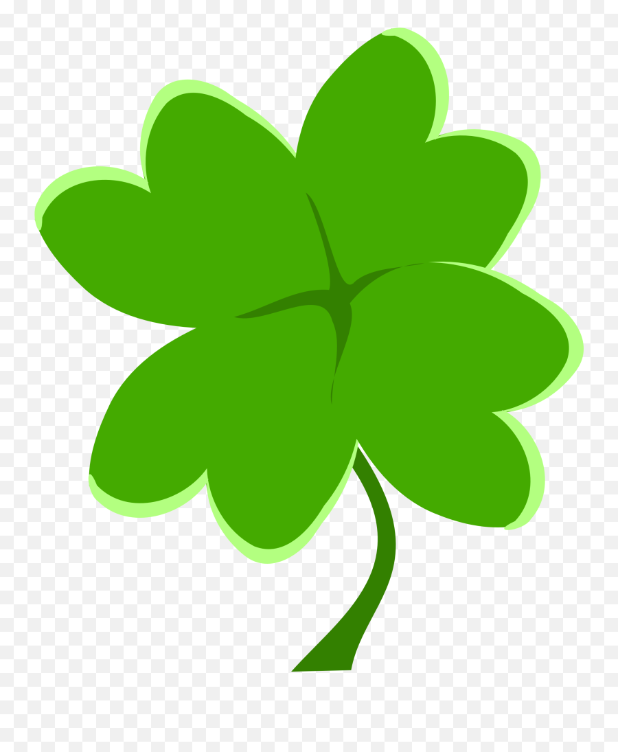 Green 4 Leaf Clover Clip Art Free Image Download Png Four Icon