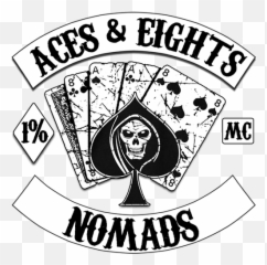 Aces And 8s Logo Emblems - Aces Eights Patches Png,Glo Gang Logo