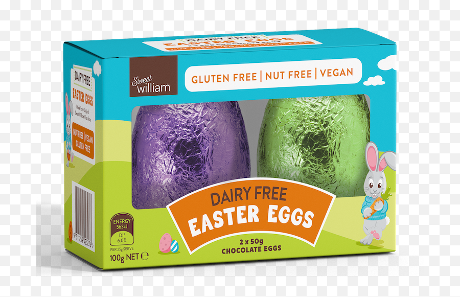 Sweet William Easter Egg 2pk 2 X 50g Png Eggs Transparent