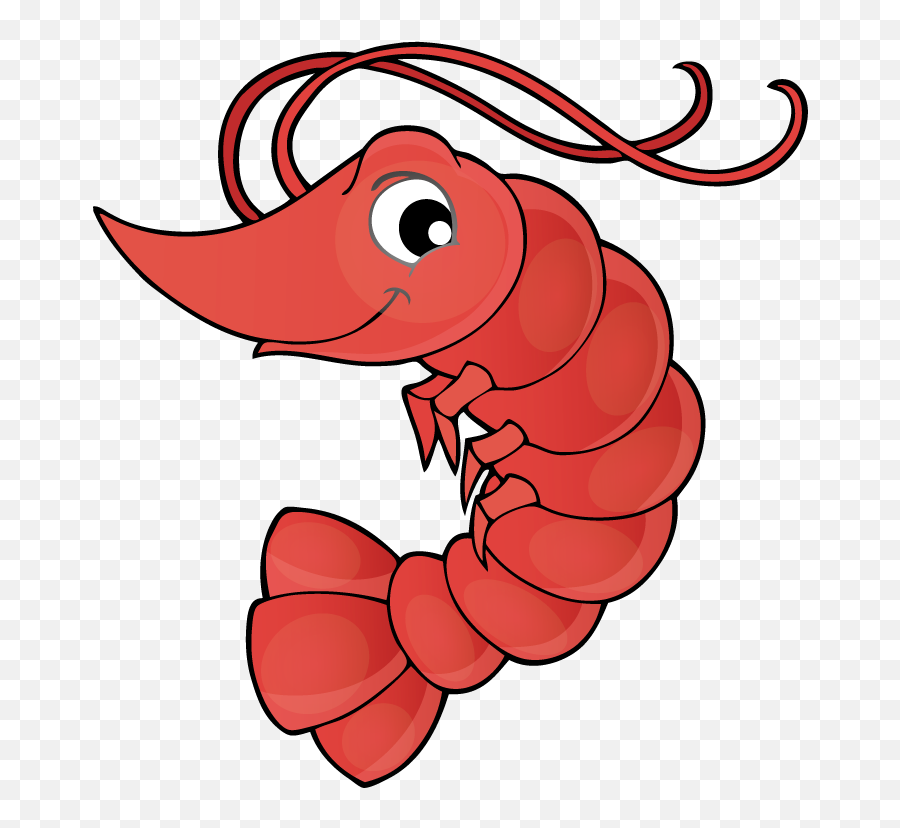 Library Of Fish And Shrimp Banner Black White Download - Shrimp Drawing Cartoon Png,Shrimp Png