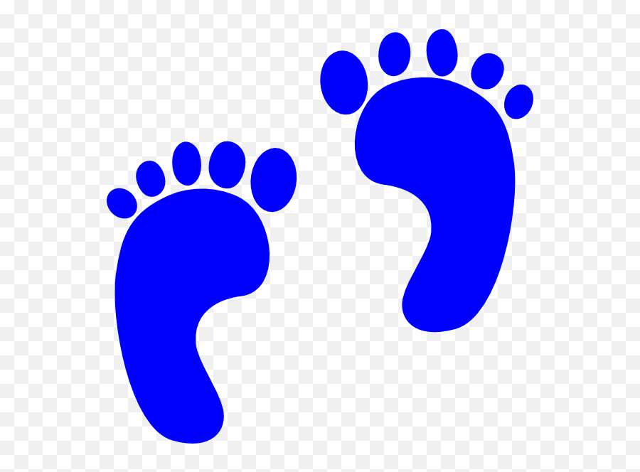 Blue Baby Feet Png 4 Image - Foot Prints Clipart,Baby Feet Png