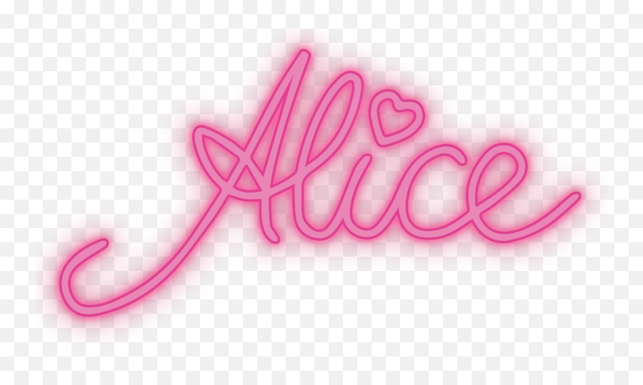 Alice - Neontransparent Alice Alice Neon Png,Neon Png