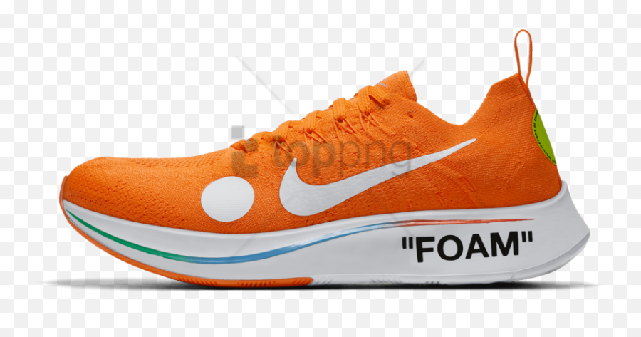 Download Hd Free Png Nike Zoom Fly Off White - Nike Zoom Fly Off White Png,Nike Png