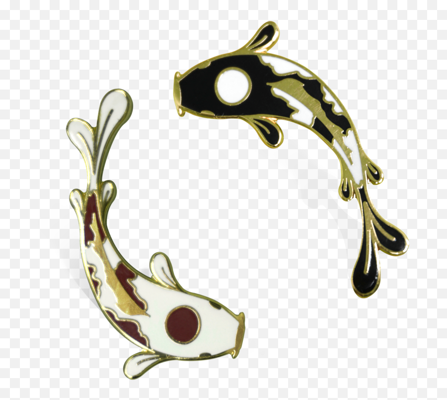 Koi Fish Pin Set - Lapel Pin Png,Koi Fish Png