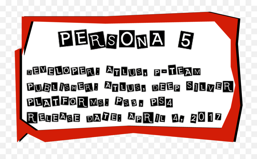 Persona 5 Hype Thread Of Youll Never - Poster Png,Persona 5 Logo Font