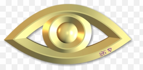 The Eye - Gold Logo Png