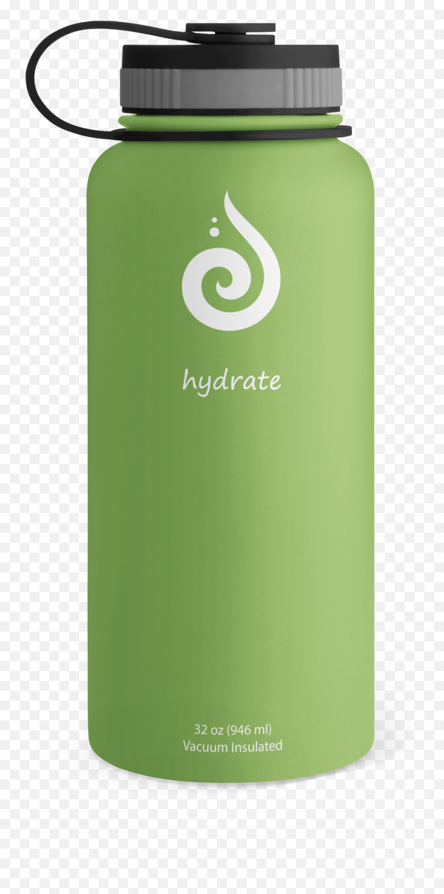 Hydrate 32oz Water Bottle - Kiwi U2014 Hydrate Water Bottles Glass Bottle Png,Kiwi Png