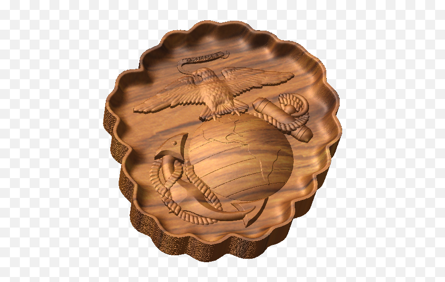 Eagle Globe And Anchor Style C Cnc Military Emblems - Carving Png,Eagle Globe And Anchor Png