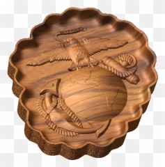 Eagle Globe And Anchor Style C Cnc Military Emblems - Carving Png,Eagle Globe And Anchor Png