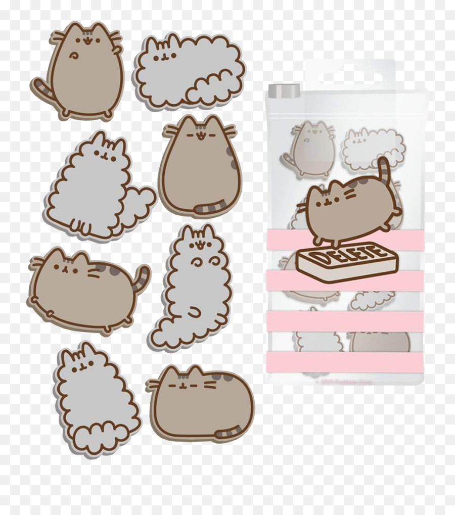 Pusheen - Mini Eraser Set 8 Pieces By Blueprint Popcultcha Mini Pusheen Png,Pusheen Transparent