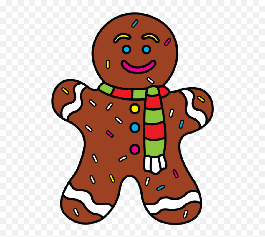 Cartoon Gingerbread Man Png Images Free - Draw A Gingerbread Man,Gingerbread Man Png
