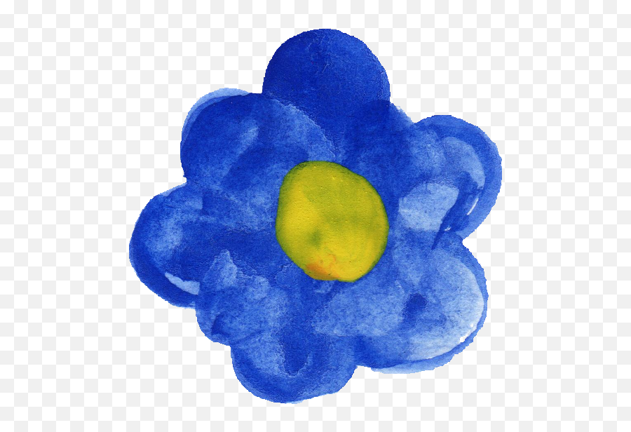 15 Watercolor Flowers Transparent - Watercolour Blue Flowers Png,Watercolor Flowers Transparent Background