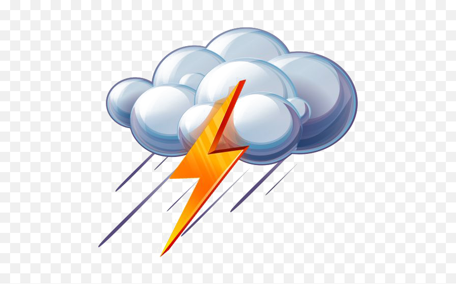 Download Ico Thunderstorm Rain Lightning Weather Icon Hq Png - Weather 3d Icon Png,Weather Icon Png