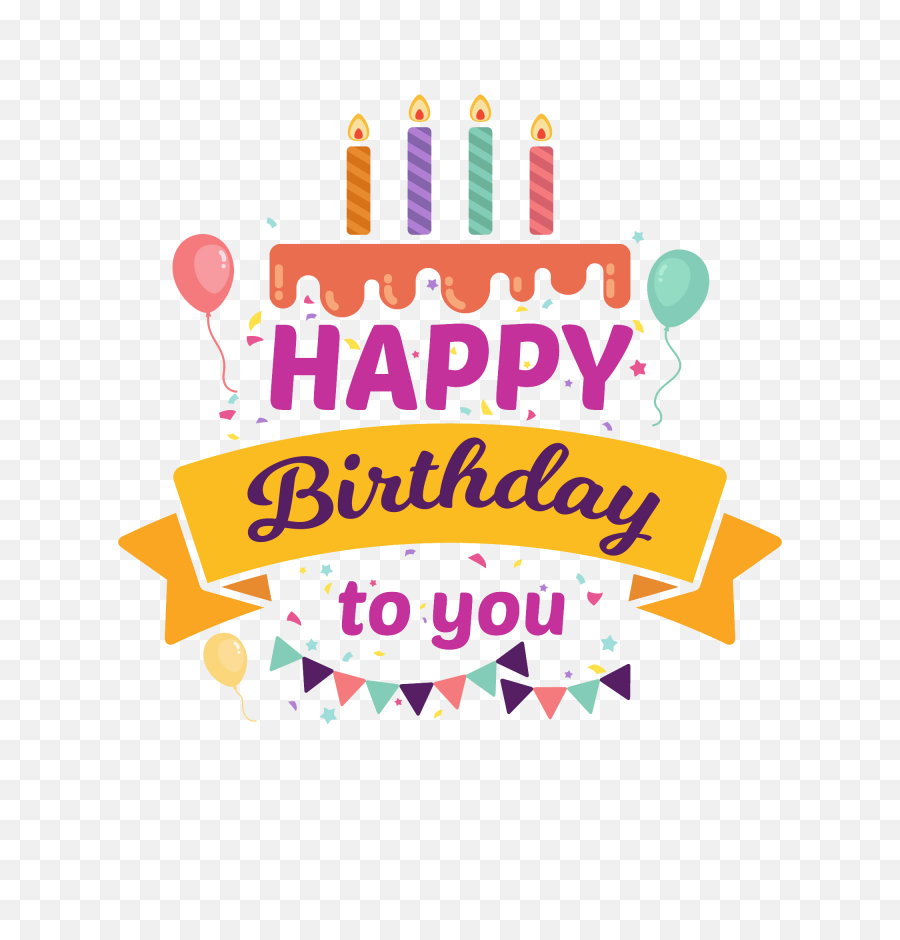 Happy Birthday Logo Design Png - Happy Birthday Design Png,Happy Birthday Logo