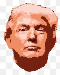 Low Poly Trump Head - Donald Cartoon Face png