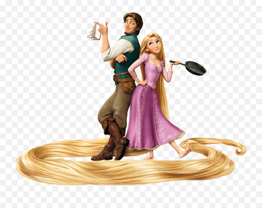 Disney Flynn And Rapunzel Png - Rapunzel And Flynn Rider Png,Rapunzel Transparent Background