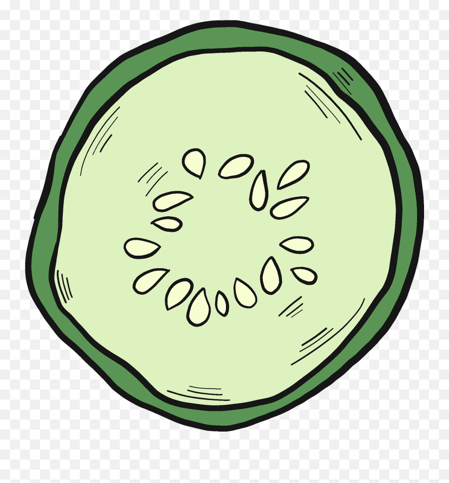 Cucumber Slice Clipart - Cucumber Clip Art Png,Cucumber Png
