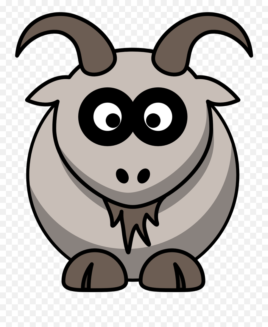 Goat Horns Cartoon - Cartoon Goat Clipart Png,Goat Horns Png