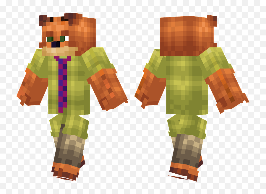 Nick Wilde - Daft Punk Minecraft Skin Png,Nick Wilde Png