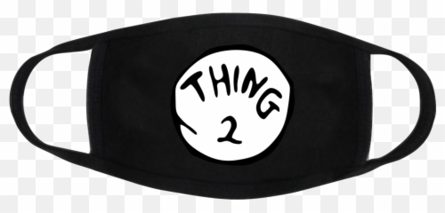 Thing 1 And 2 Dr Seuss Masks - Unisex Png,Thing 1 And Thing 2 Png