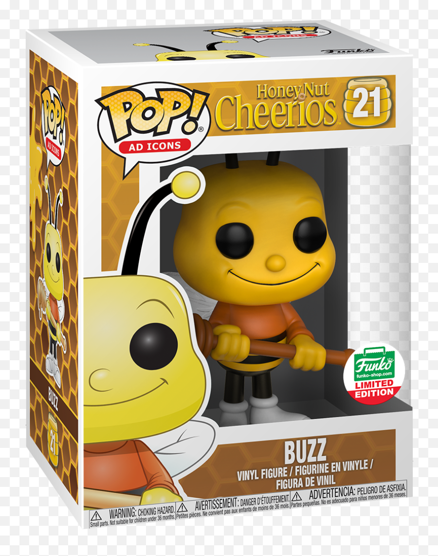 Download Hd Honey Nut Cheerios Buzz Bee - Buzz The Bee Funko Sesame Street Funko Pop Png,Cheerios Png