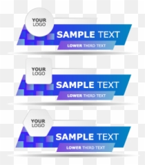 Lower Third Modern Design Template - Vertical png