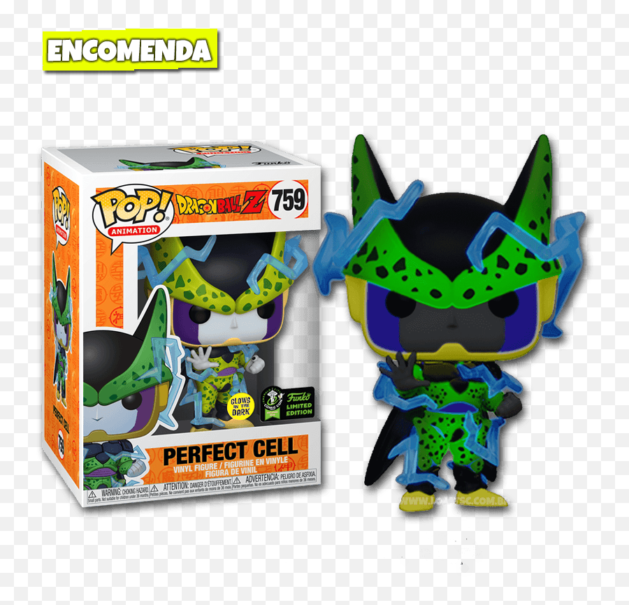 Funko Pop Dragon Ball Z - Perfect Cell 759 Loja Tsc Perfect Cell Funko Pop Glow In The Dark Png,Perfect Cell Png