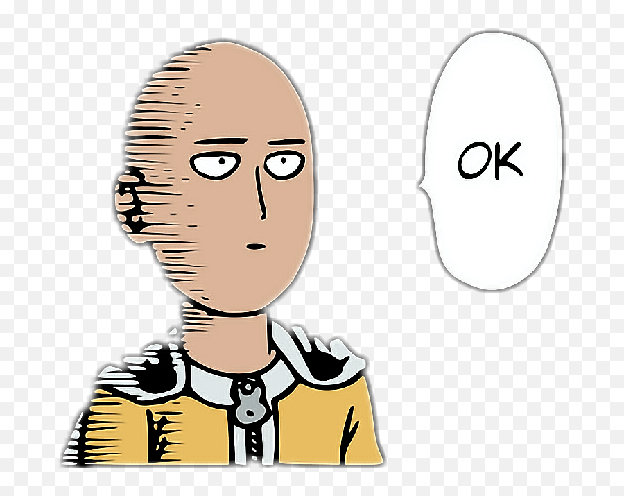 Onepunchman Anime Manga Saitama Genos - One Punch Man Png,Saitama Face ...